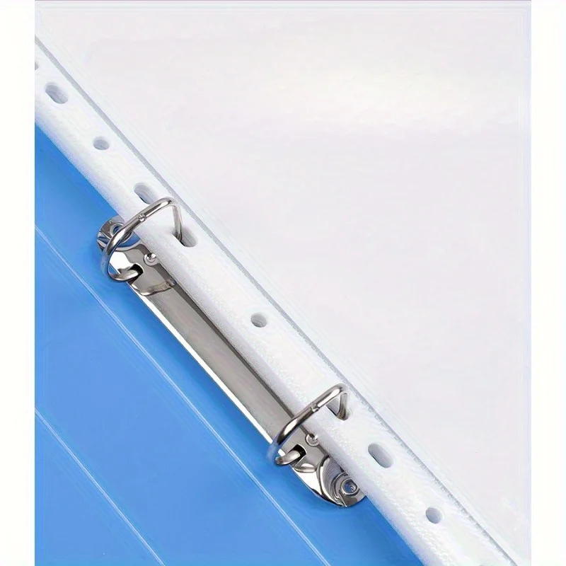 Picture 4: Heavy-Duty A4 Two-Ring filing binder - Holds 200 Sheets (100 Pages), Smooth-Running Rings，Durable Document Organizer