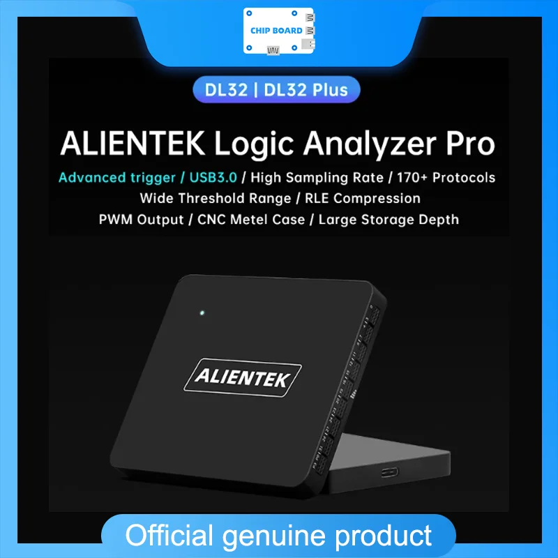 ALIENTEK Logic Analyzer DL32 Protocol Debug Protocol Decoding Software 1G Max Sample Rate 32Channels USB3.0 Logic Analyzer Tools