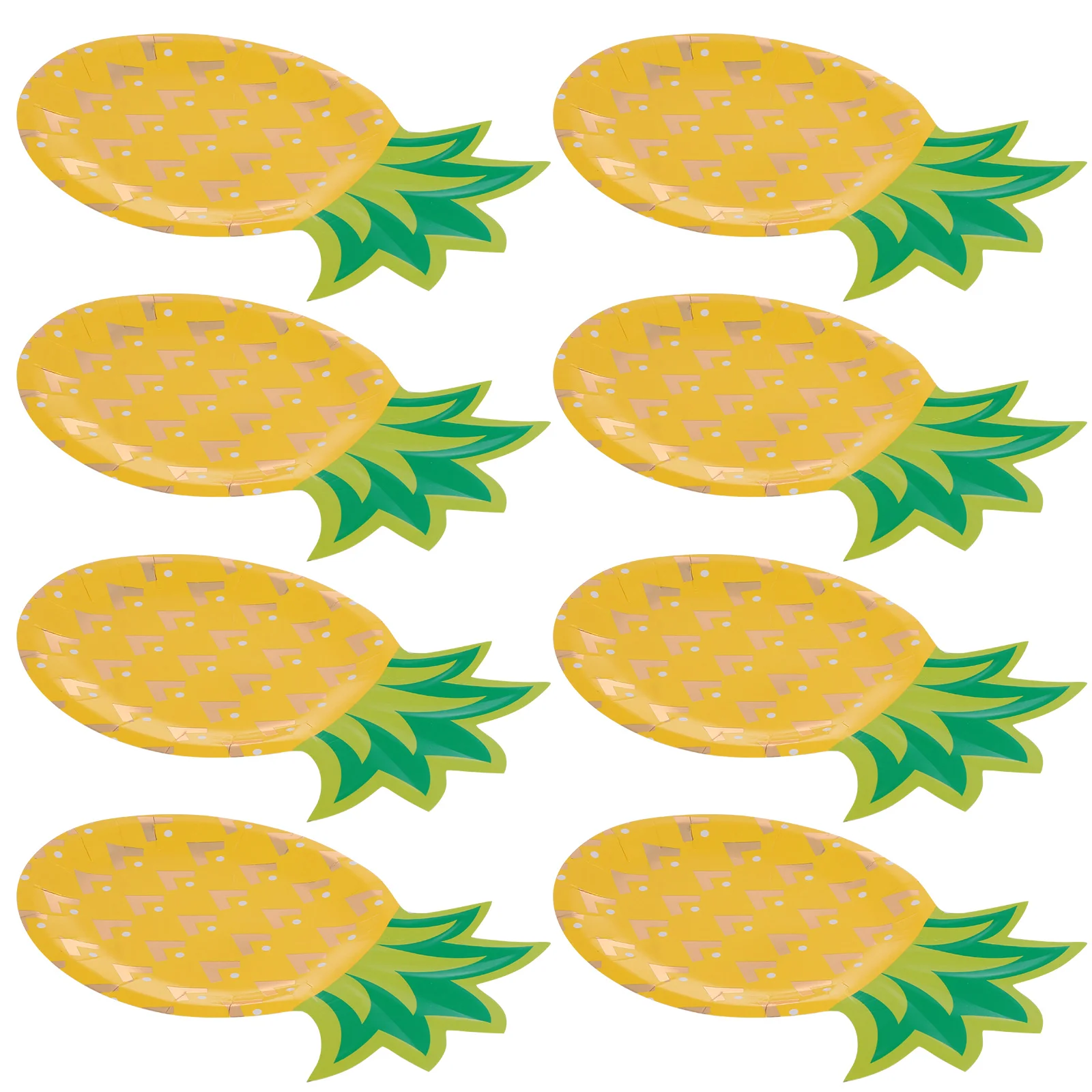 

Pineapple Paper Pallet Plate for Birthday Party Dishes Theme Tray Design Plates