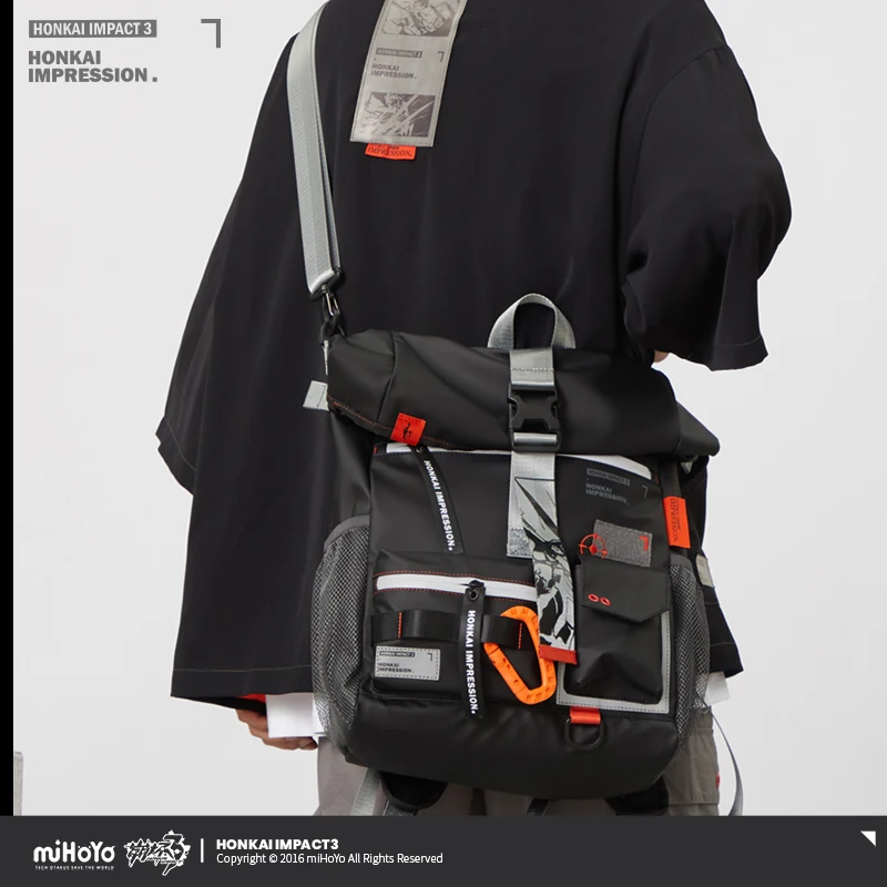 혼카이 임팩트 3 문 헤일로 코스프레 가방 영원한 불꽃 토트백 키아나 여행 캐주얼 백팩 숄더 크로스바디 백