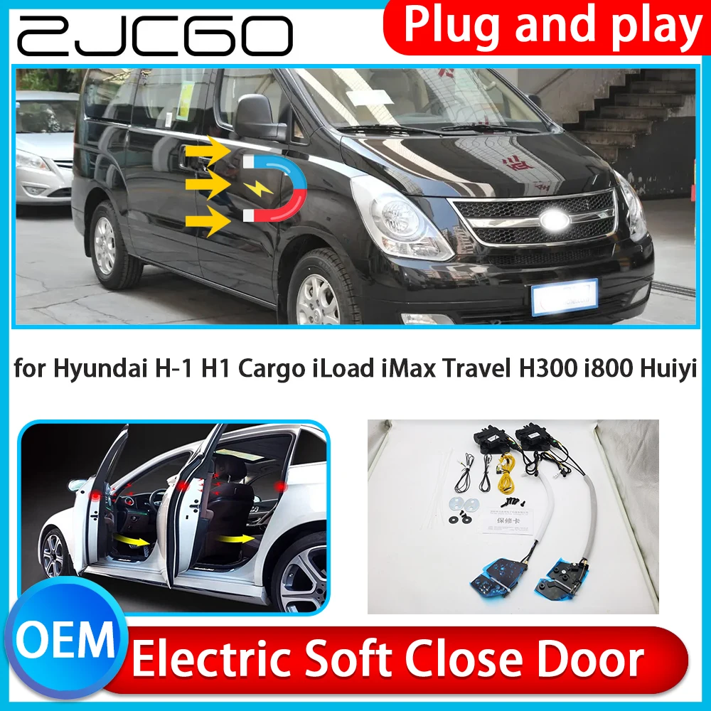 for Hyundai H-1 H1 Cargo iLoad iMax Travel H300 i800 Huiyi Soft Close Kit Door Power Latch Electric Door Catch Soft Closing