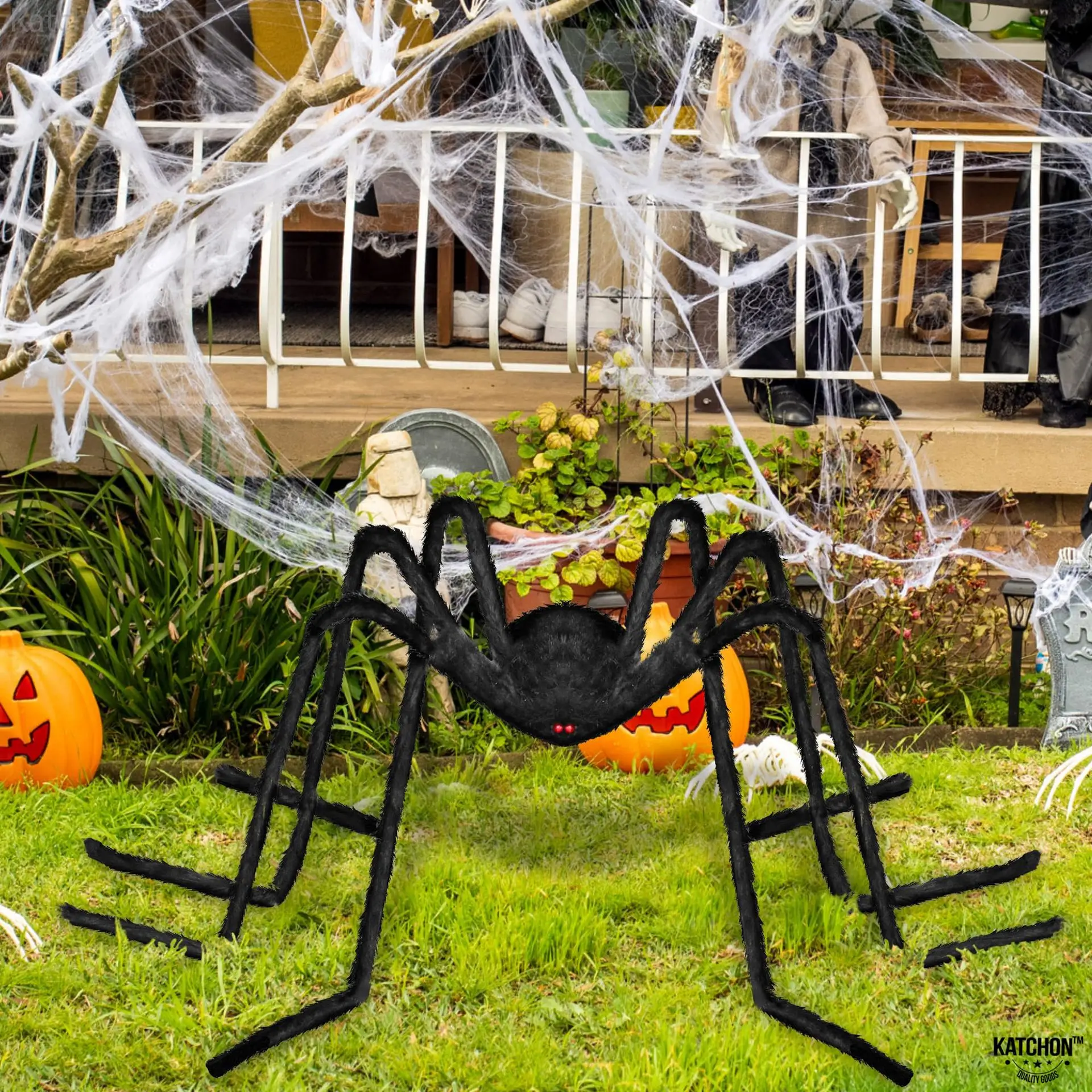 Spooky Halloween Gift Spider Web Decoration Multiple Sizes Scary Spider Design Horror Party Prop Indoor Outdoor Haunted House Bar