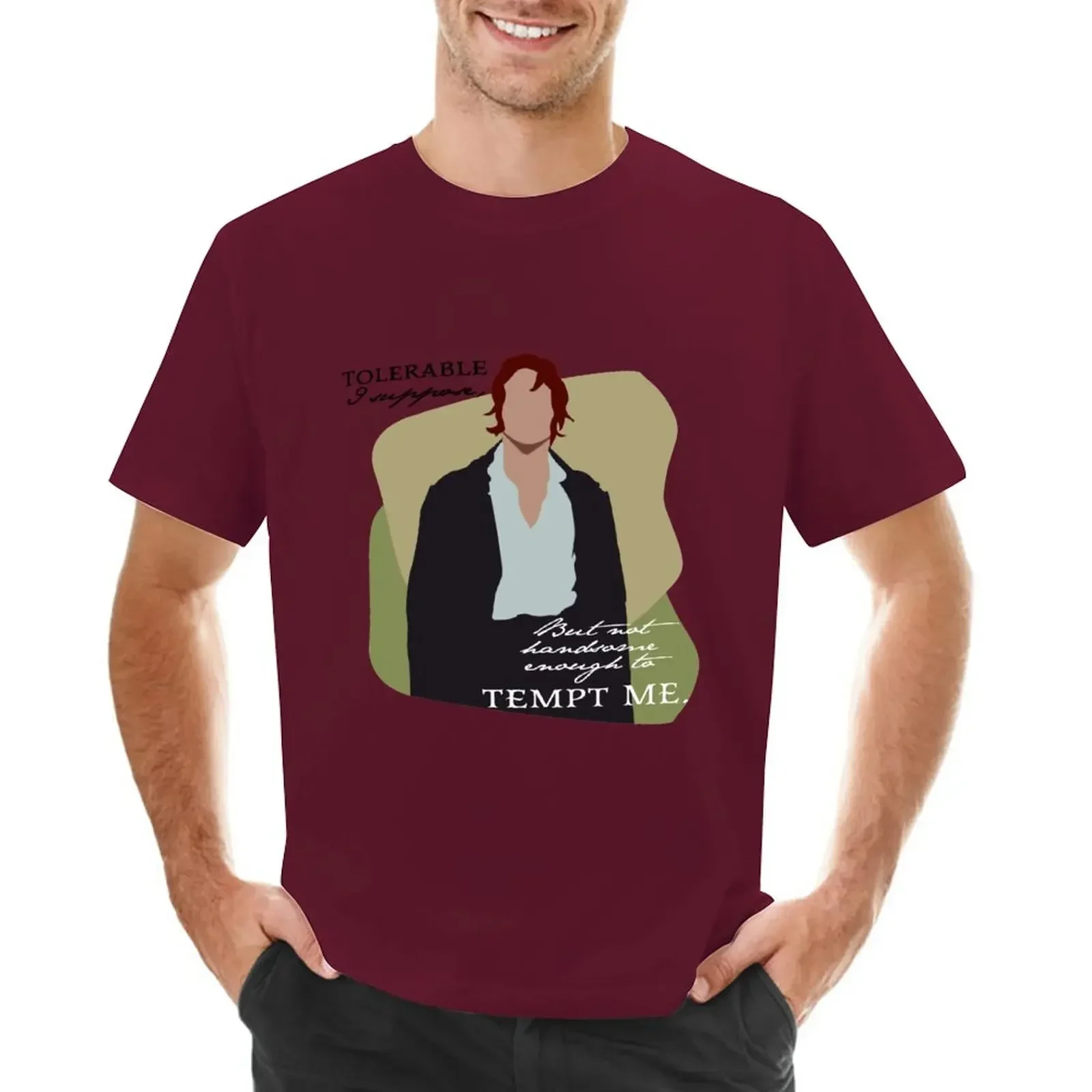 Tolerable, I suppose - Mr. Darcy - Pride and Prejudice T-Shirt anime clothes boys whites for a boy T-shirt men