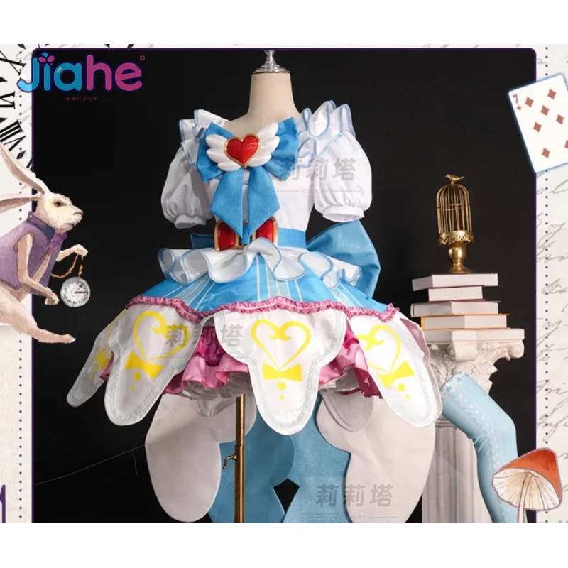 

Аниме Pripara Shiratama Mikan, карнавальный костюм, новое милое платье Лолиты, головные уборы для девочек, перчатки, носки, пояс, униформа для Хэллоуина