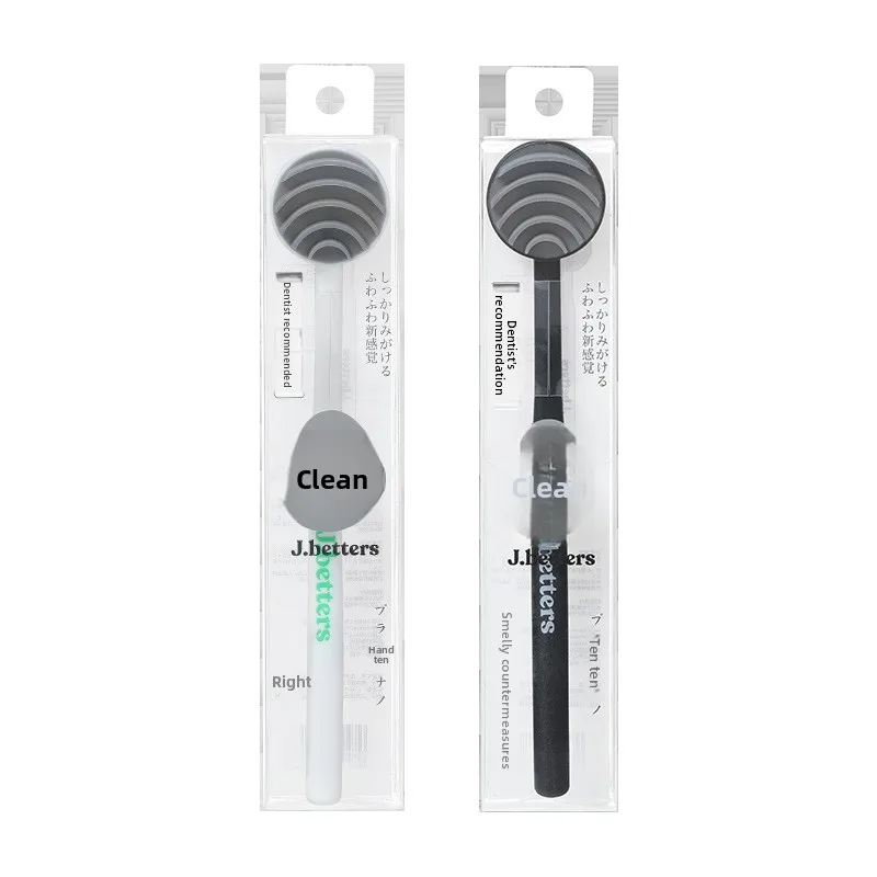 منظف اللسان الجديد من السيليكون، مكشطة اللسان، مكشطة اللسان، جل تنظيف اللسان، نفس منعش اثنين في واحد