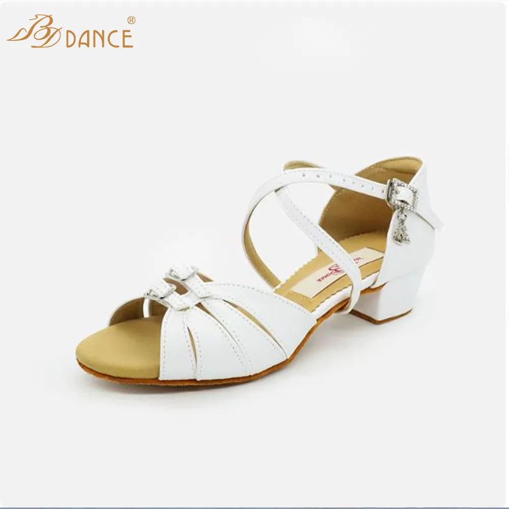 أحذية الرقص اللاتينية JustBDdance Betty للأطفال والفتيات أحذية الرقص الاحترافية الناعمة من الأسفل SALSA #2