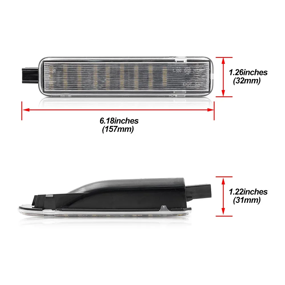 2xFor Hummer H2 2003 2004 2005 2006 2007 2008 2009 LED Interior Door Courtesy Welcome Lights Car Pannel Inner Lighting Lamp