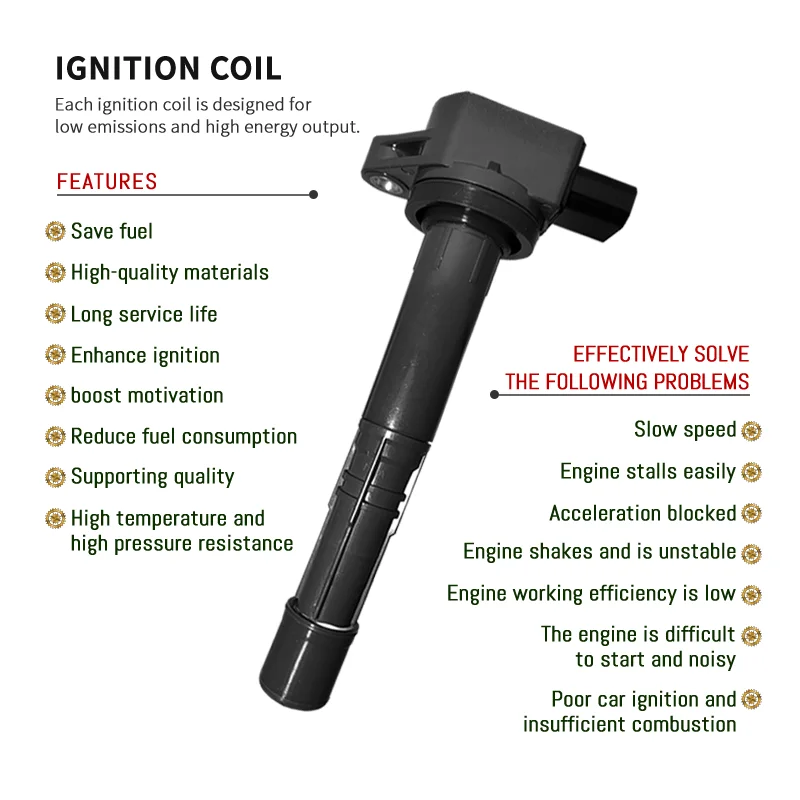 

High quality ignition coil for Honda for CRV Civic for Odyssey for Civic for Accord 7th generation 30520PNA007 099700-070 UF311