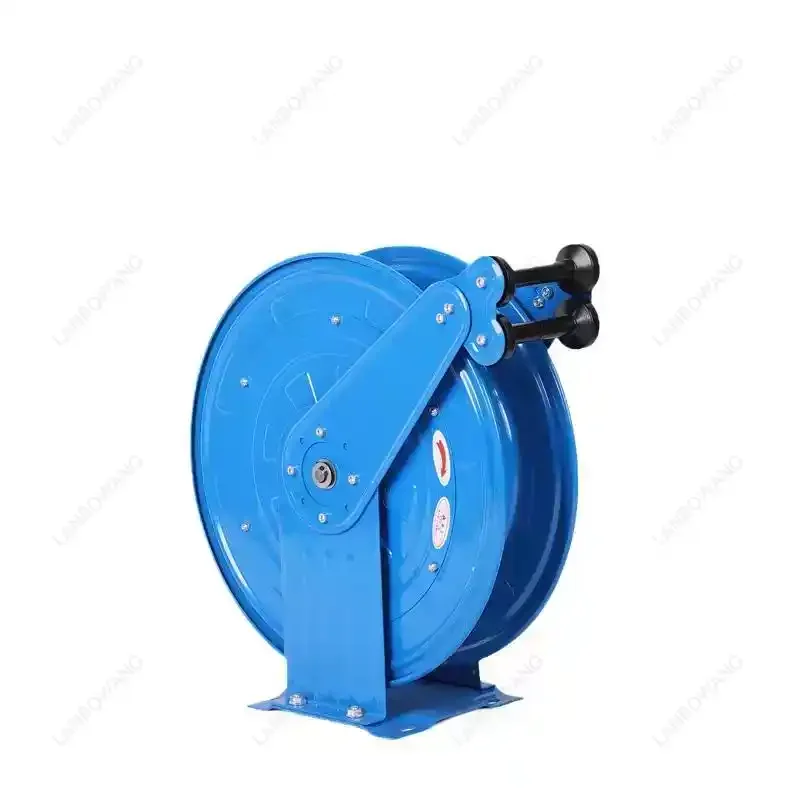 Automatic Retractable Metal Water Hose Reel, 10M Wall Mounted Pipe Reel with Swivel for Car Wash Floor Cleaning