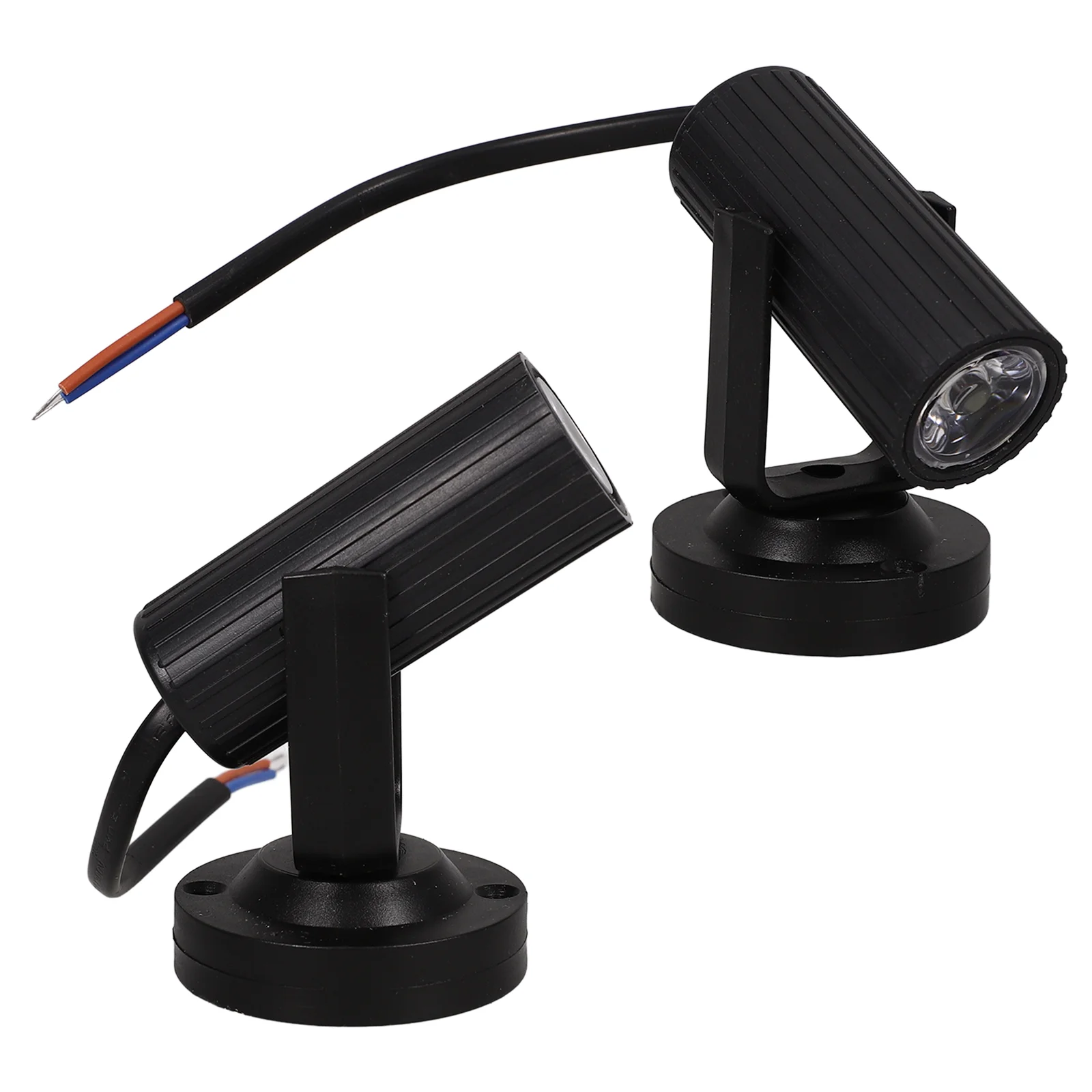 Projecteur de scène à faisceau lumineux LED noir, lampe de scène, bar de mariage, théâtre, DJ, Chang Club, fête de danse, 1W, 2 pièces