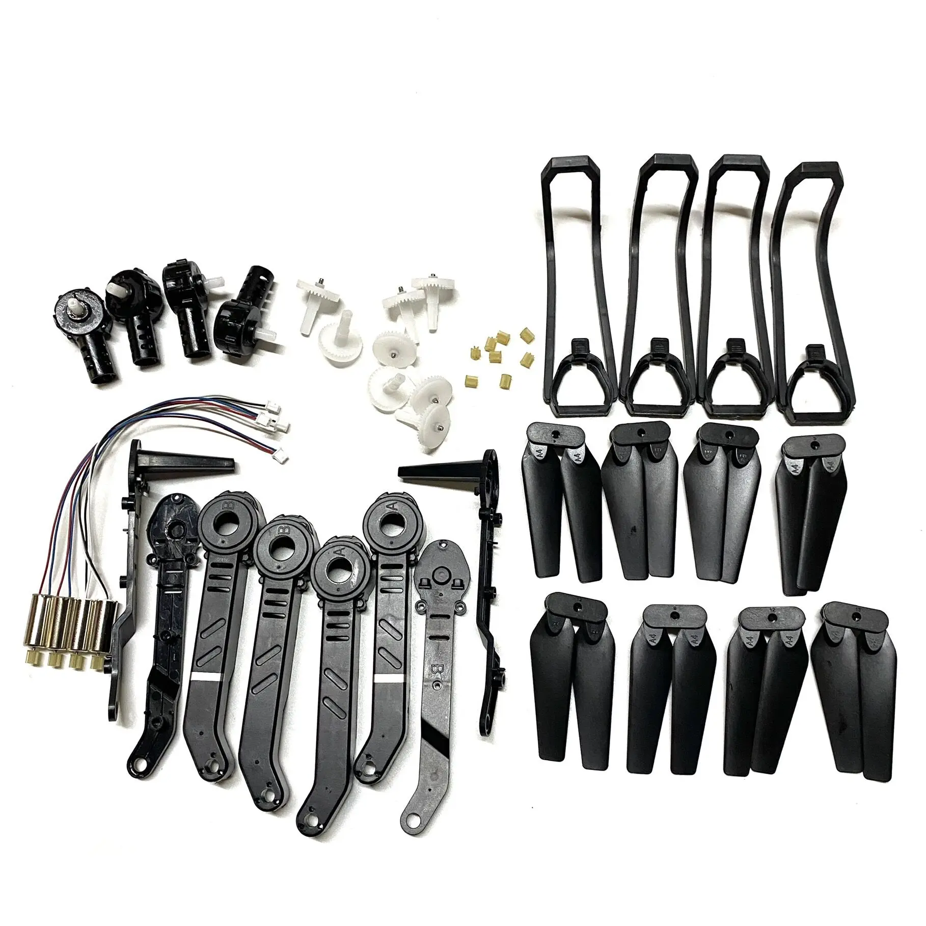 E88 Teng1 E88pro RC Drone S89 Quadcopter pezzi di ricambio braccio elica lama Guard Gears accessori di ricambio del motore