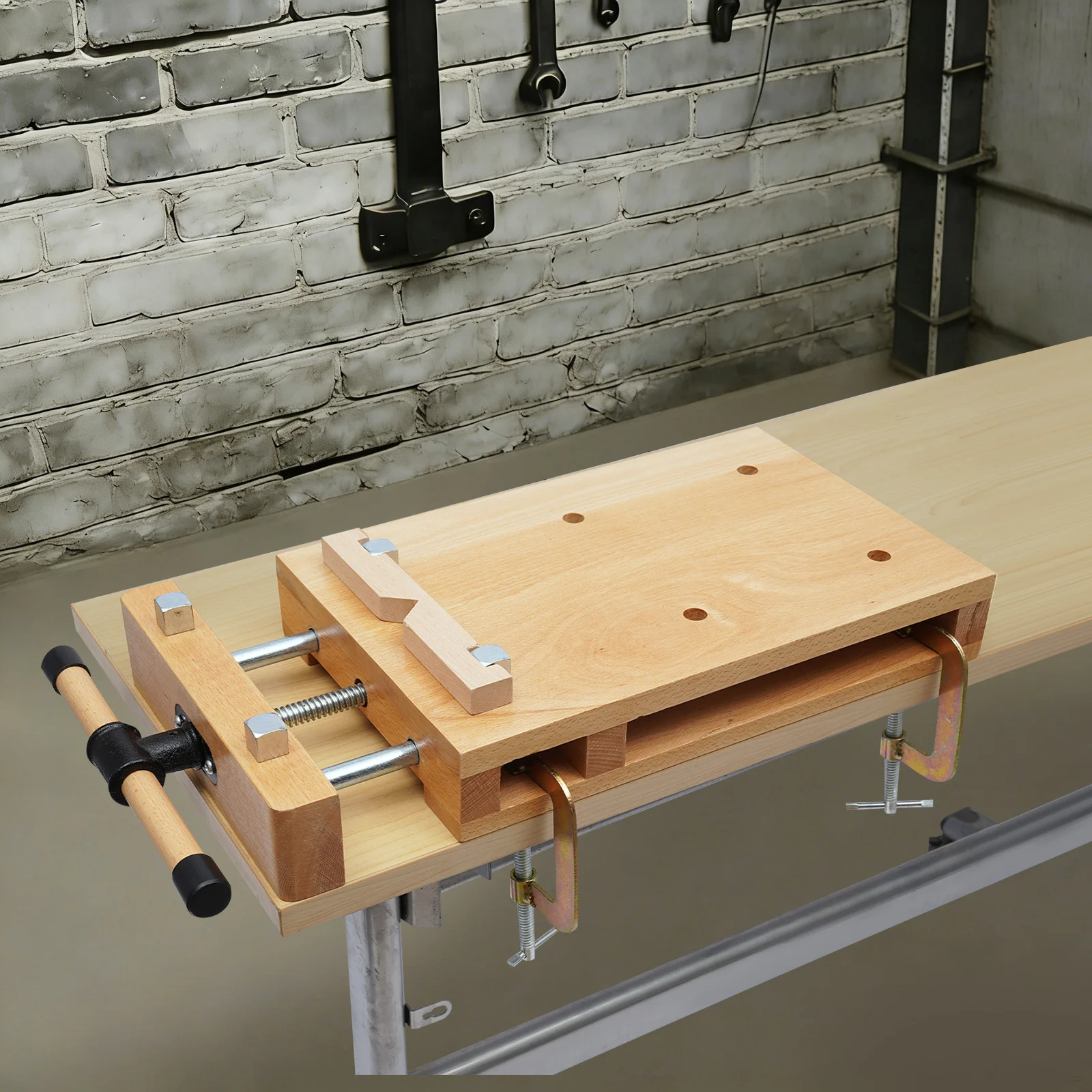 Beech Wood Vise Workbench – 20 - Woodworking Front Vise ulasan dan harga