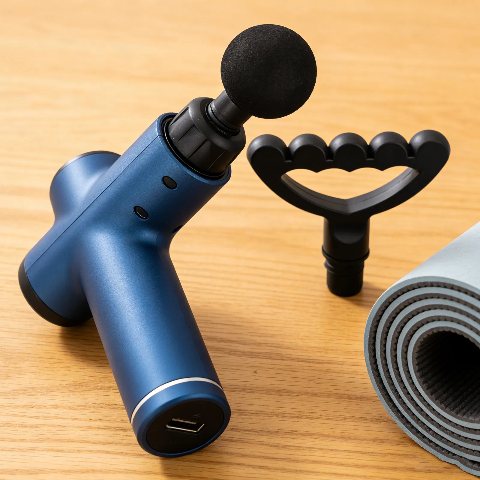 

2Pcs Muscle Massager Head Deep Tissue Relaxation Curved Replaceable Attachment Fitness Recovery Massage Accessory