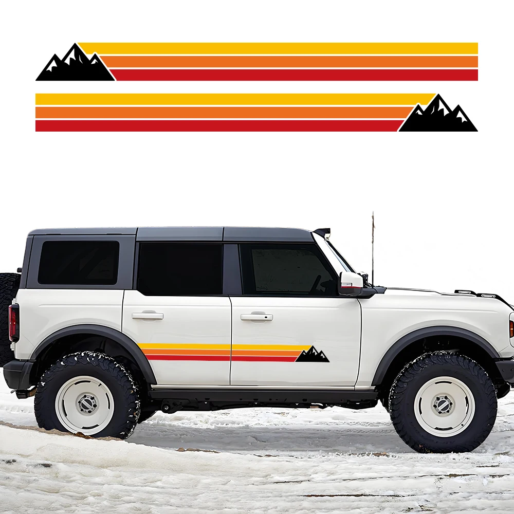 

Car Sticker For Ford Bronco Wrapping Vinyl Film Door Side Stickers Kit Waterproof PVC Decals Auto Styling Car Accessories