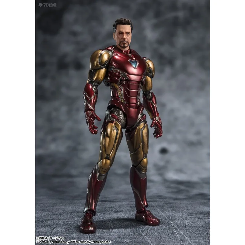 BANDAI ของแท้ S.H. Figuarts Series American Series Iron Man MK85 และ Thanos (Infinite Legend) เก็บโมเดลผลิตภัณฑ์สําเร็จรูป