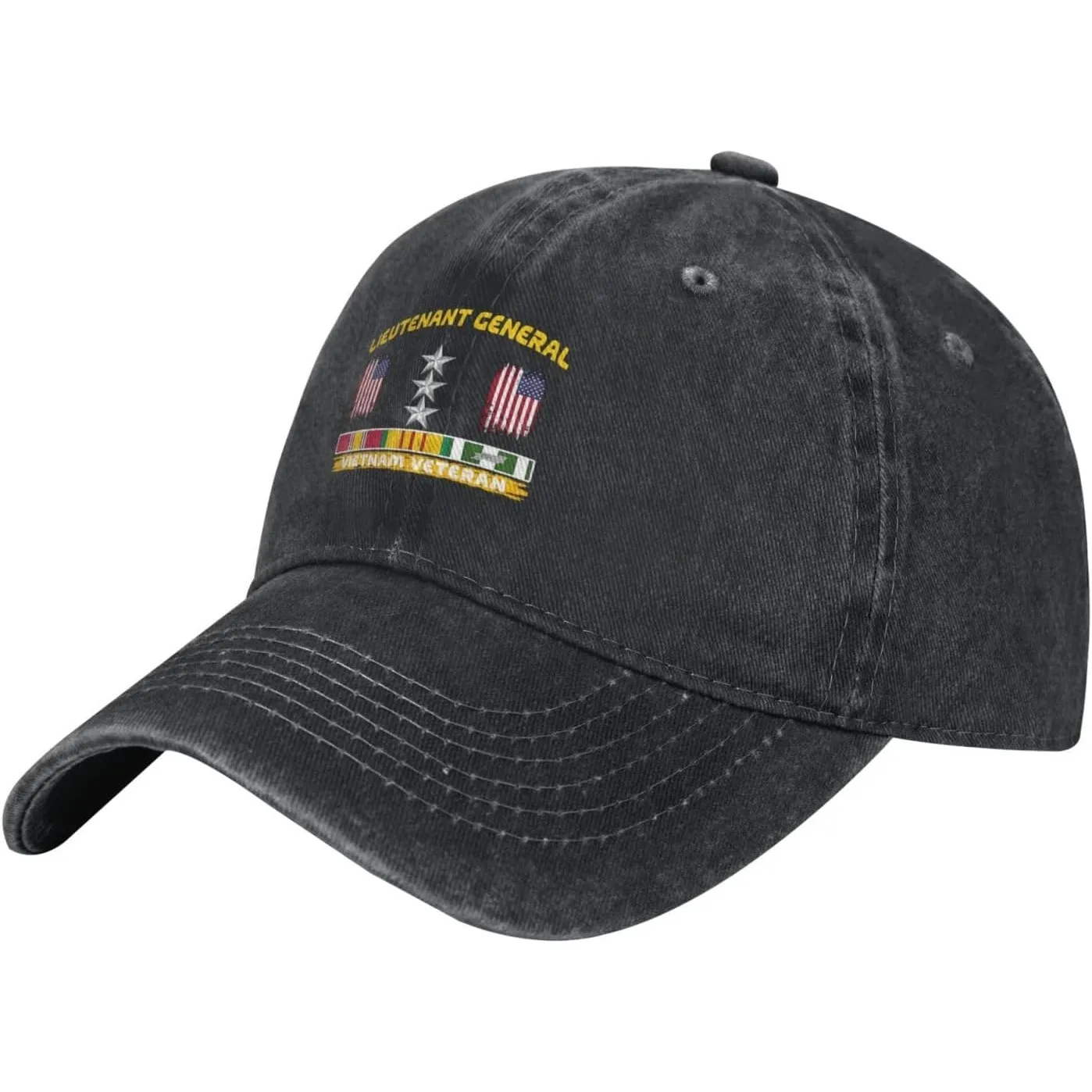 Lieutenant General Vietnam Veteran Baseball Cap Washed Cotton Low Profile Unisex Dad Hat