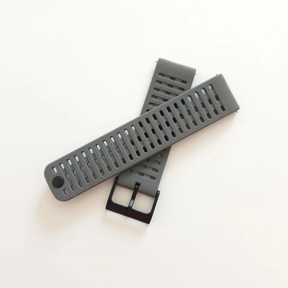 Bracelet Suunto 22 ATH1 Silicone Noir S+M Compatible Race, Vertical, 9 Peak Pro, 9 Peak, 5 Peak - Bande De Remplacement 22mm
