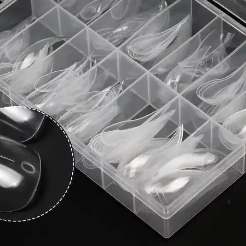 140 szt. Formy do paznokci 3D w kształcie orliczych pazurów do przedłużania paznokci, akrylowe paznokcie w kształcie smoczych pazurów, specjalne formy do pełnej krycia, narzędzie do zdobienia paznokci.