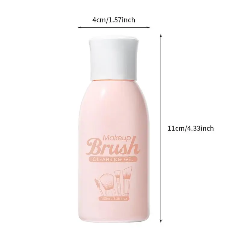 Makeup Brush Cleaner 100ml Professional Brush Cleaner Make Up Deep Cleaning Cleaner For Makeup Brushes Sponges Gentle Formula