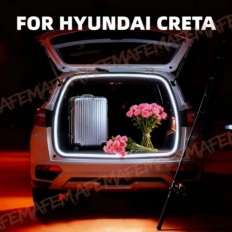 For HYUNDAI CRETA High Brightness Trunk Lighting Ambient Light interior decoration LED Rear Trunk Light Bar