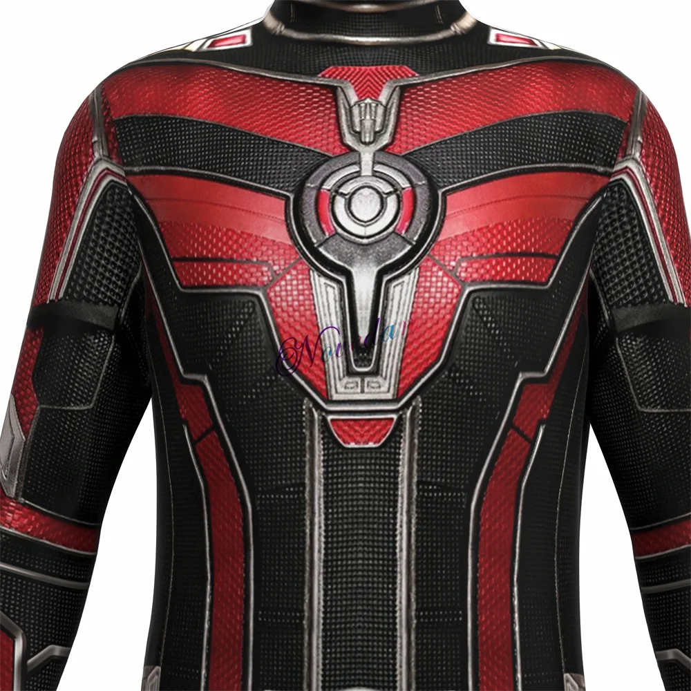 Smile Hero Ant Man Cosplay Costume pour adultes et enfants, Quantumania, Antman et la guêpe, masque d'Halloween, casque, combinaison, batterie, costume, Zentai trempé