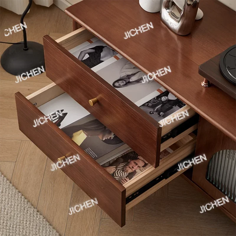 HSVintage Premium TV-Ständer Moderne ästhetische Schubladen Aufbewahrung TV-Ständer Luxus Glamour Mueble De Sala Modernos Wohnmöbel