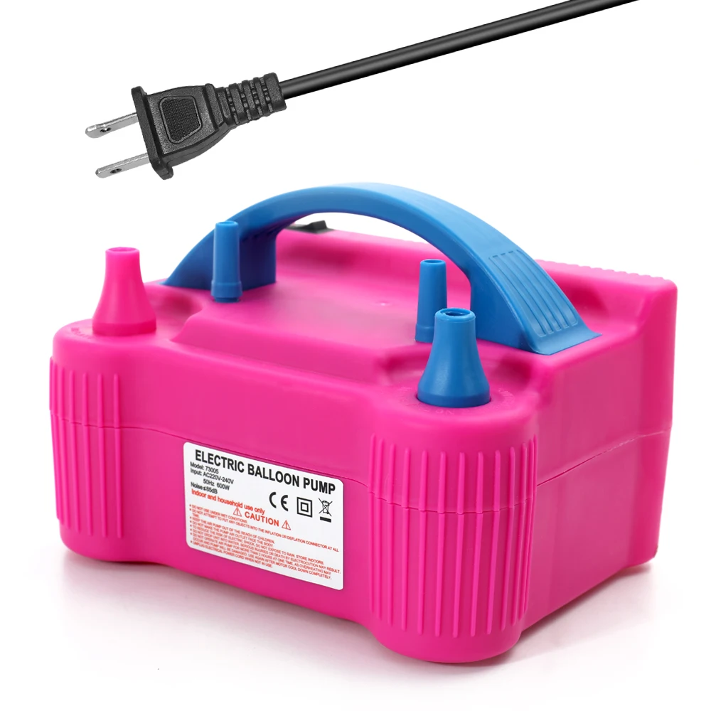 

220V-240V Electric High Power Two Nozzle Air Blower Balloon Inflator Pump Fast Portable Inflatable Tool