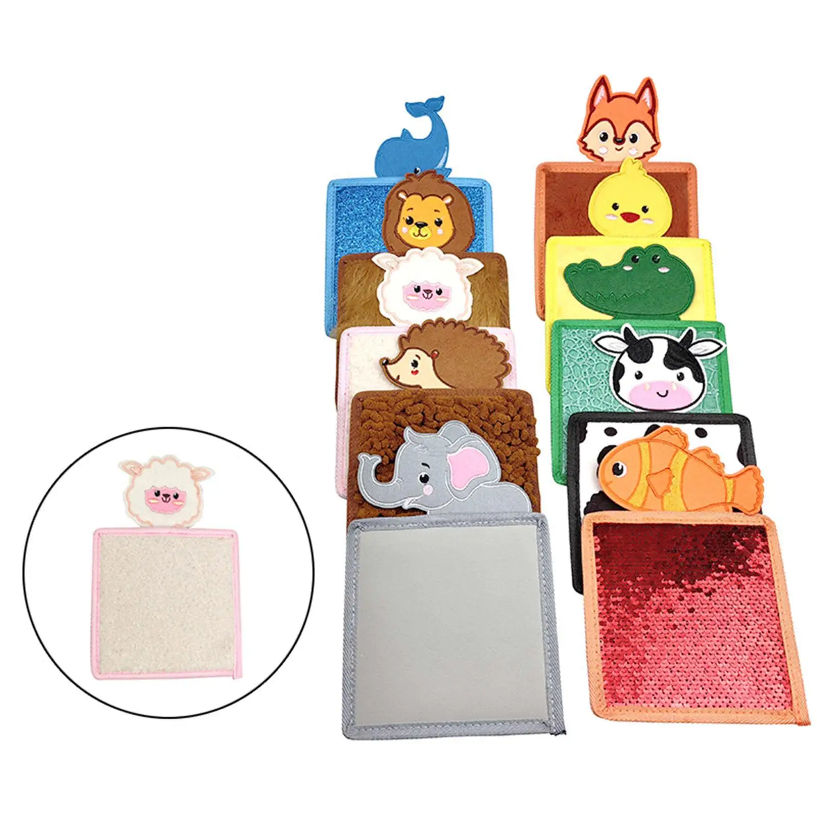 

Набор из 10 тактильных сенсорных ковриков для развития осязания у детей: развивающая игрушка для детских садов, классов, развивающих групп и исследовательских занятий