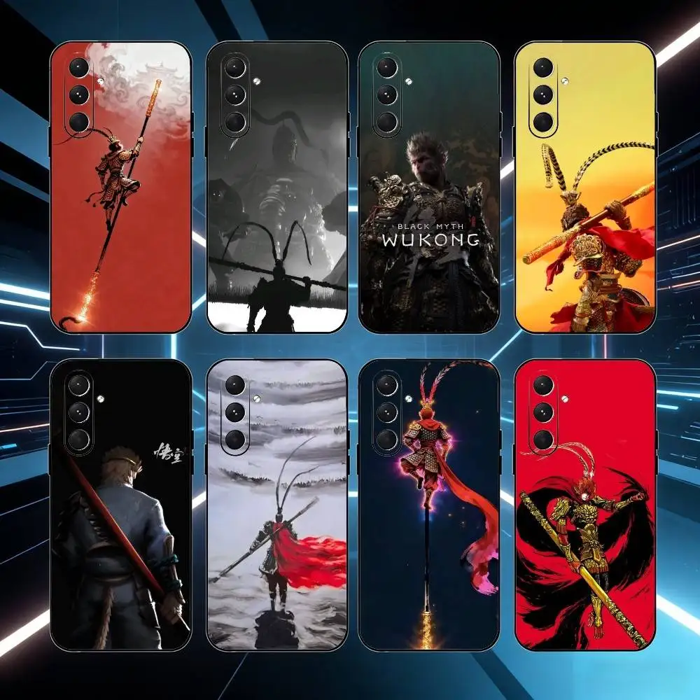 

Mythic W-Wukong Phone Case For Samsung Galaxy A73,A21s,A22,A31,A52,A53,A71,A41Soft Black Shell