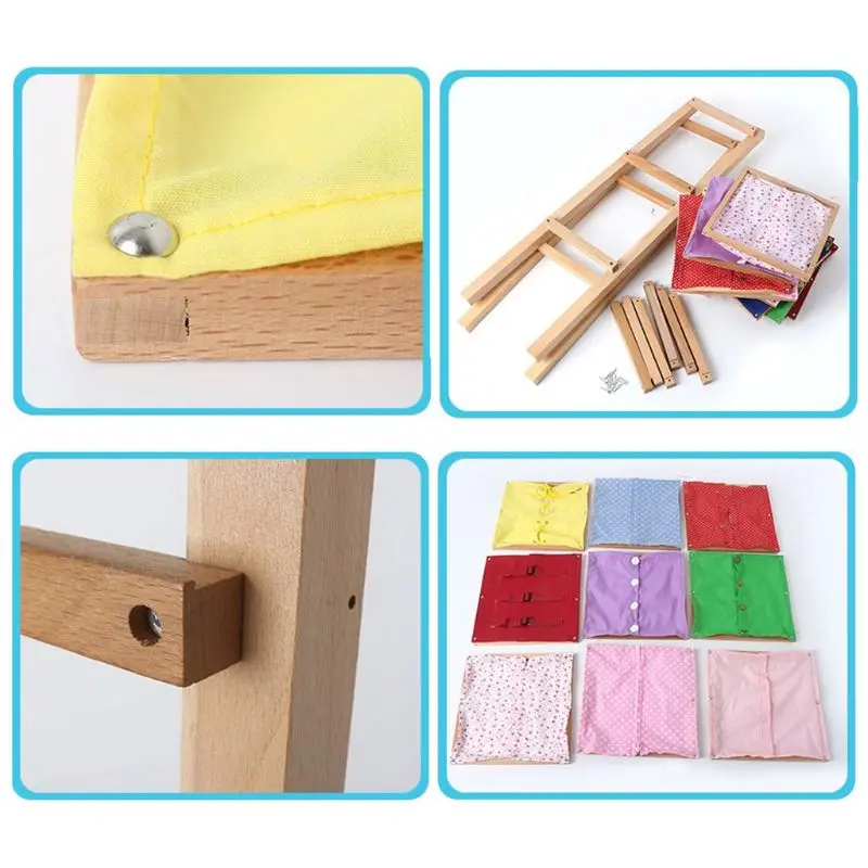 77HD Unisex Bé Montessori Gỗ Thực Tế Học Sớm Đồ Chơi Kỹ Năng Sống Cơ Bản