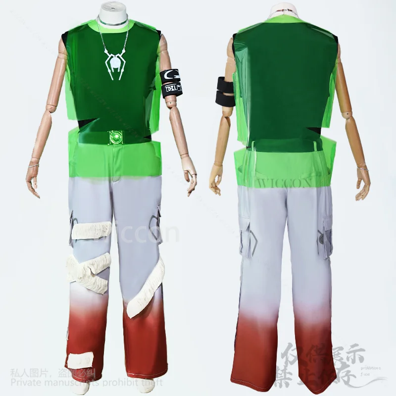 Anime Alien Stage R7 jusqu'à Anime ensemble complet d'accessoires collier tatouages perruques Costume de haute qualité pour fête d'halloween Cos personnalisé