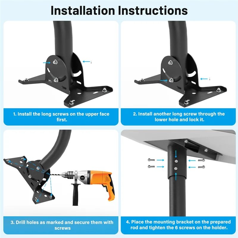 

A03Q-For Starlink Gen 3 Mounting Kit, Adjustable Bracket Set Elbow Pipe, Mounting Kit