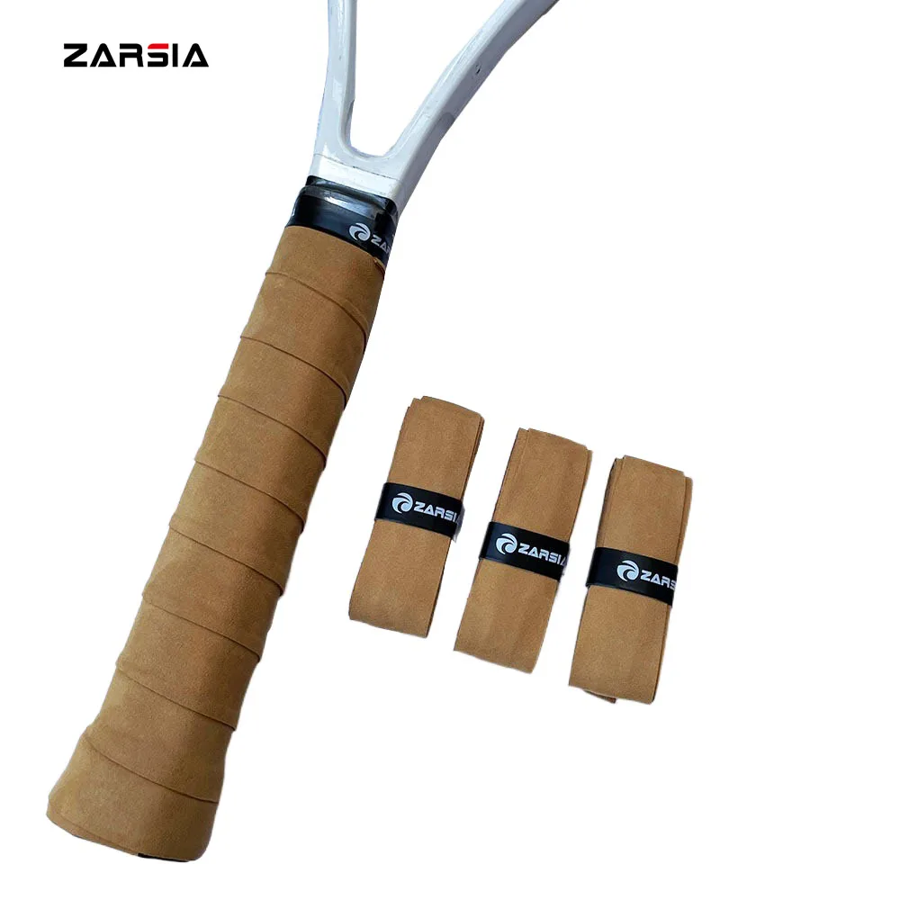 4PCS ZARSIA Artificial leather Tennis handle Grips Badminton Grip Over Racket Handle Winding For Fishing Rod Padel Sport Tape