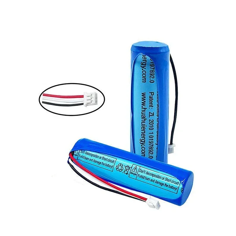 3.7V 500mAh 14500 Li-ion Battery PH2.0-3P plug For 70mai Smart Dash Cam Pro Midrive D02 HMC1450 Recorder 3-wire Plug 14*50mm