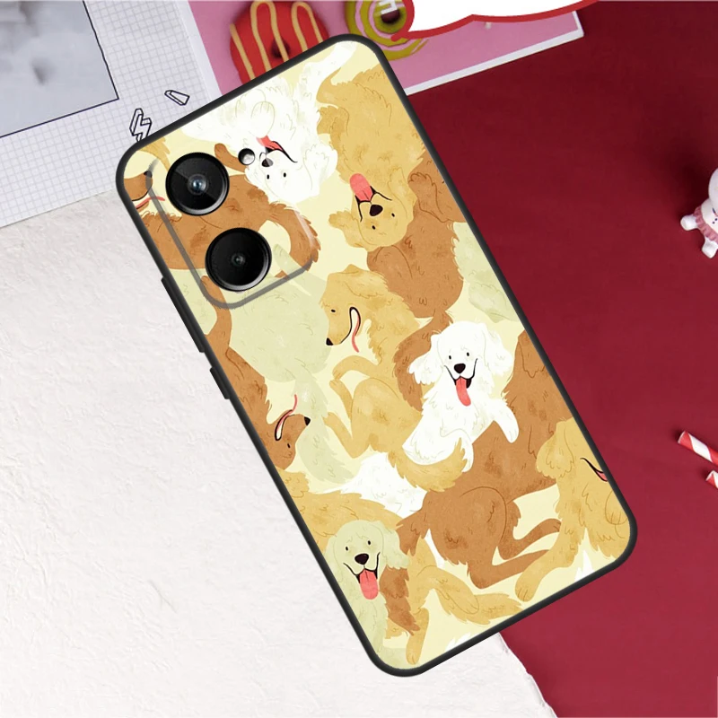 Golden Retriever Dog Case For Realme 10 Pro Plus 8 9 C35 C31 C30 C11 C15 C21Y C25Y GT Neo 3T 2T GT Neo 5 Cover