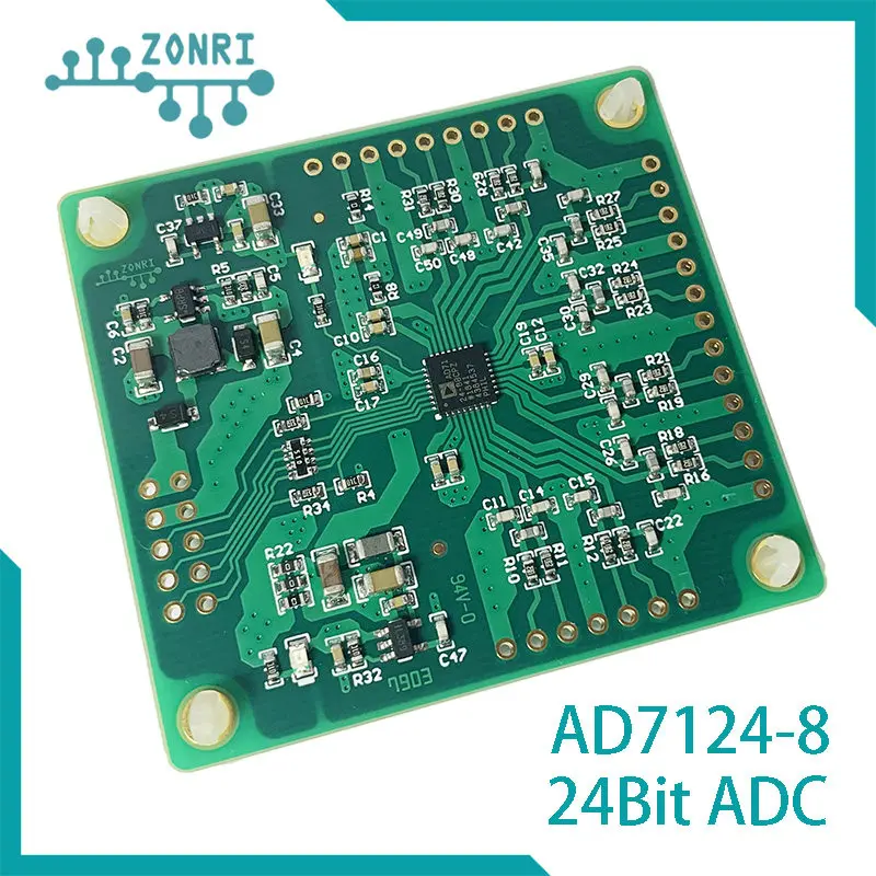 AD7124-8 24-Bit 8-Channel Low Noise ADC Module, 19.2kSPS, Sigma-Delta, SPI, Multi-Sensor Interface