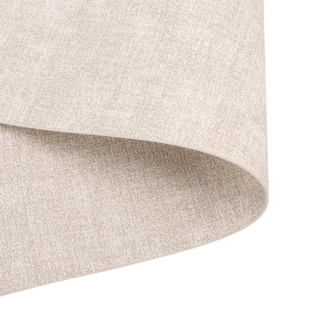 6Pcs Artificial Leather Placemats Smooth Texture Waterproof Table Mat Set Cut Resistant Edge Flat Solid Heat Resistant Placemats