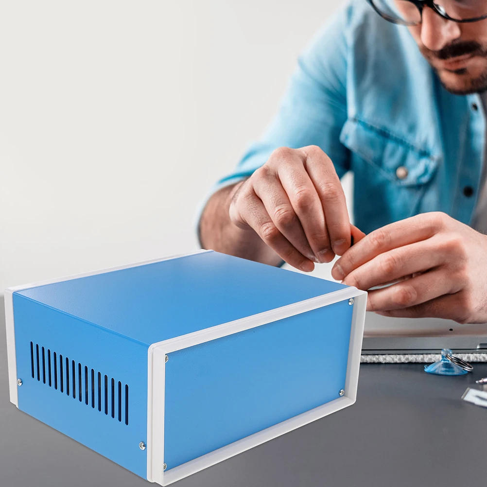 

High Grade Metal Chassis Box Electronic Enclosure Project Junction Box Wire Connector DIY Preventive Power Enclosure Corrosion