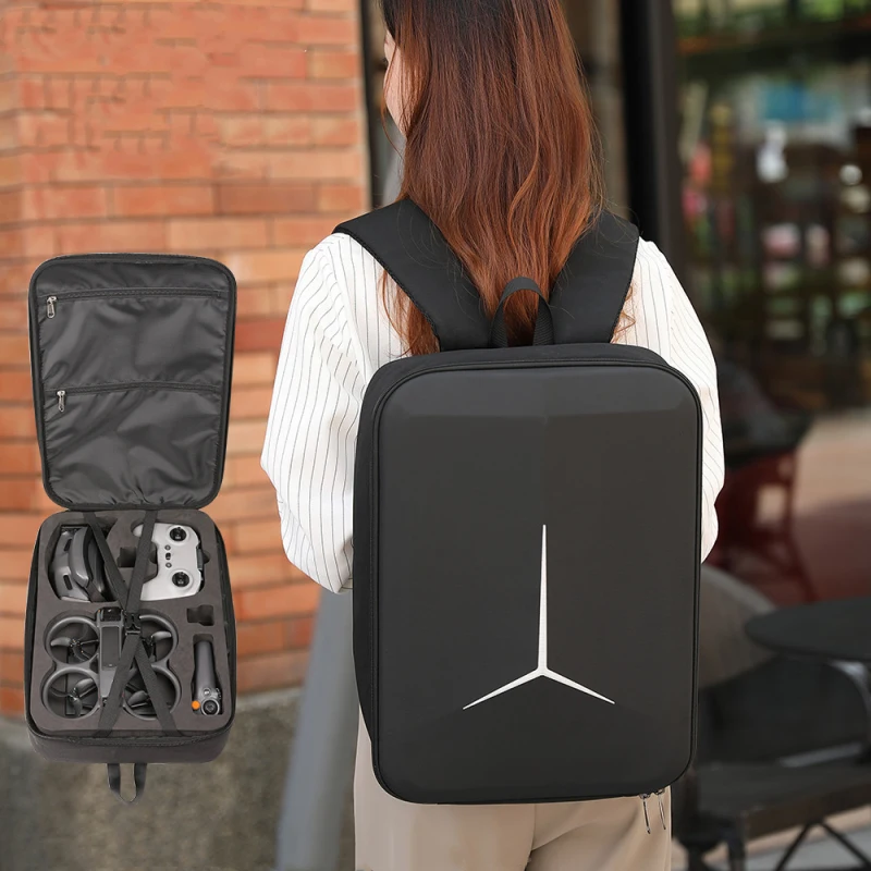 Imagem -06 - Bolsa de Ombro de Grande Capacidade para Dji Avata Bolsa Preta para Óculos Óculos Bolsa de Armazenamento para Fpv Controle Remoto