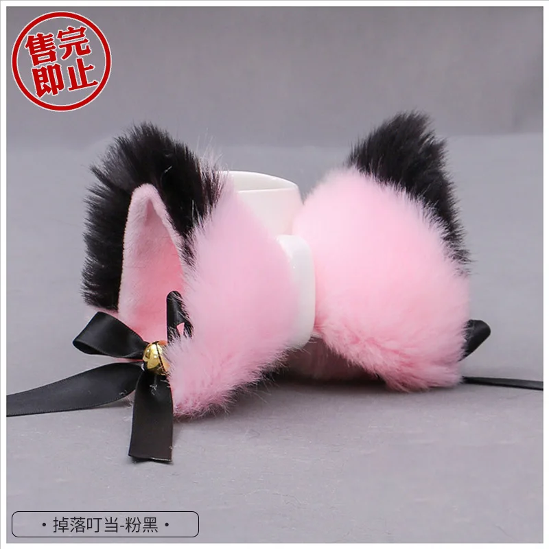 Pinzas para el pelo con orejas de gato y zorro para niña, accesorios, disfraces de Anime, horquilla de piel sintética, diademas para fiesta y Halloween
