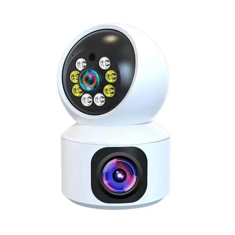 V380 wifi camera 4MP Dual Wide Angle Lens Color Night Vision Indoor Auto Human Tracking Wireless IP WiFi PTZ Camera