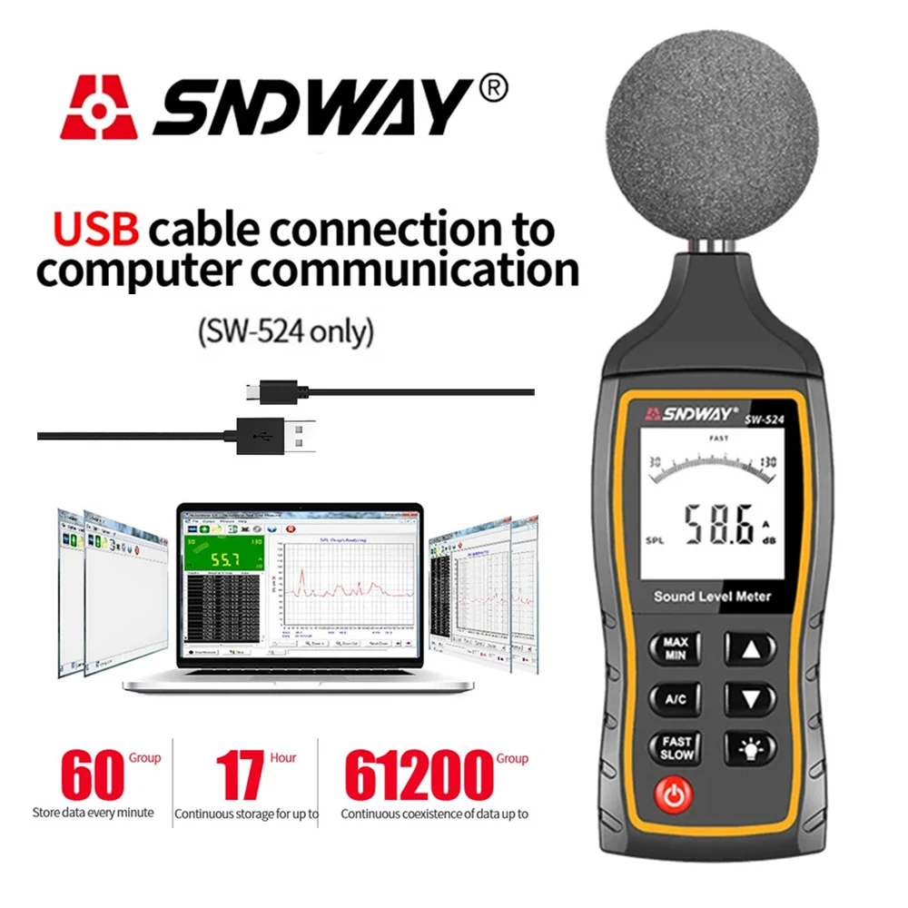 SNDWAY SW-523 (SDM 523) มาตรฐานวัดเสียงที่ฉันใช้ในงานตรวจสอบสิ่งแวดล้อมจริง
