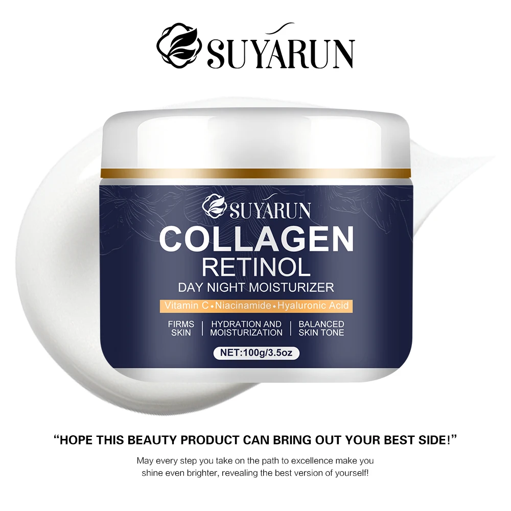Collagen retinol moisturizer, rich in vitamin C and niacinamide, brightens fine lines and balances skin tone