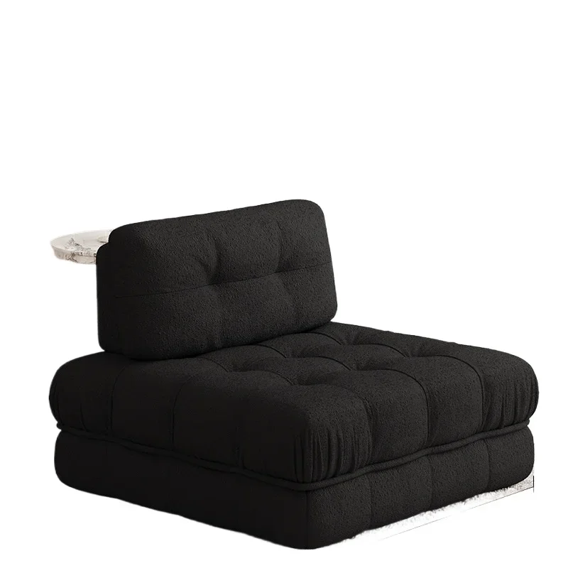 

Black module tofu block armless sofa lazy single cloud bedroom living room backrest large cushion