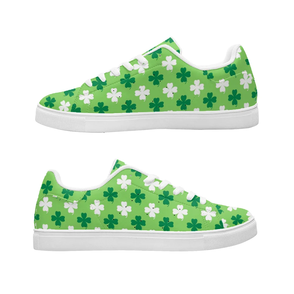 

зеленые четырехлистные клеверные принты Светло-зеленые повседневные кроссовки, высококачественные и модные молодежные кроссовки, спортивная обувь, модная обувь
