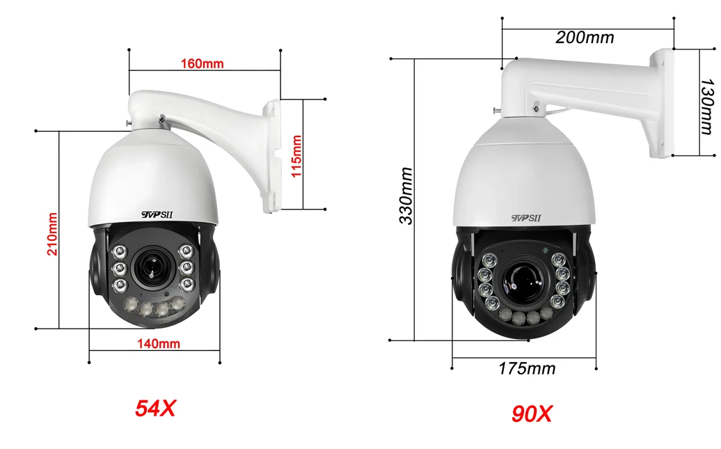 Laser Infrared Metal Auto Tracking Cruise 8MP 4K 90X Optical Zoom 360° Audio POE PTZ Speed Dome Surveillance Security IP Camera