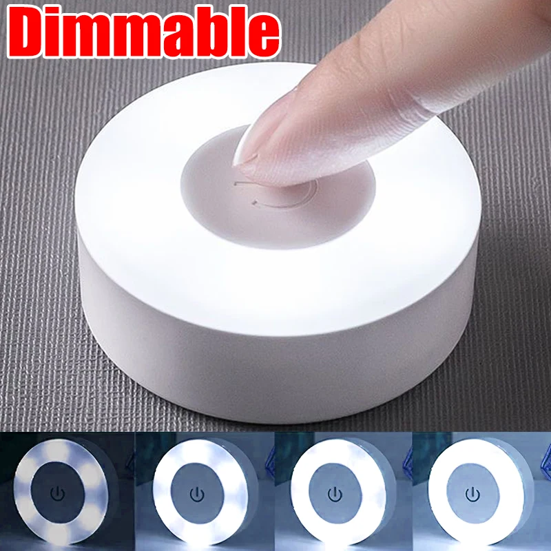 

Mini Dimming Wall Lamp 3 Modes LED Touch Sensor Night Lights Magnetic Base Portable USB Rechargeable Living Room Aisle Bedroom