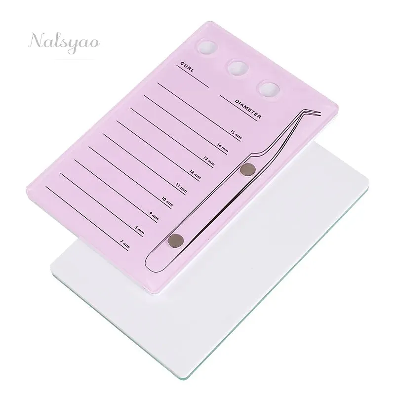 False Lashes Tray Display Board Acrylic Eyelash Holder Magnetic Suction Scale Plate Eyelash Extensions Supplies Makeup Tools