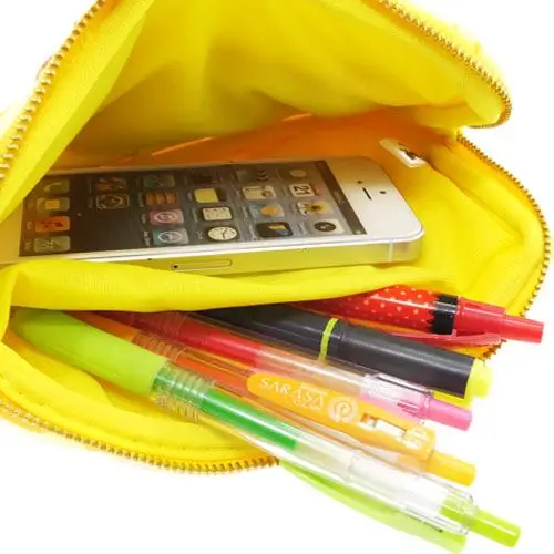 Imagen 2 del producto Nuevo lindo reloj yo-kai Jibanyan Komasan niñas niños mujer felpa maquillaje bolsas de cosméticos estuches almacenamiento lápices bolsas para niños