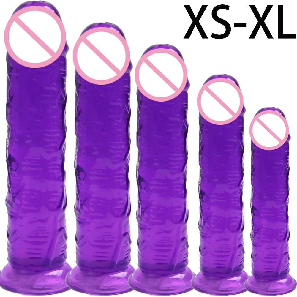 TleMeny Realistic Dildo With Suction Cup Huge Jelly Dildos Sex Toys For Woman Fake Dick Big Penis Anal Butt Plug Erotic Sex Shop